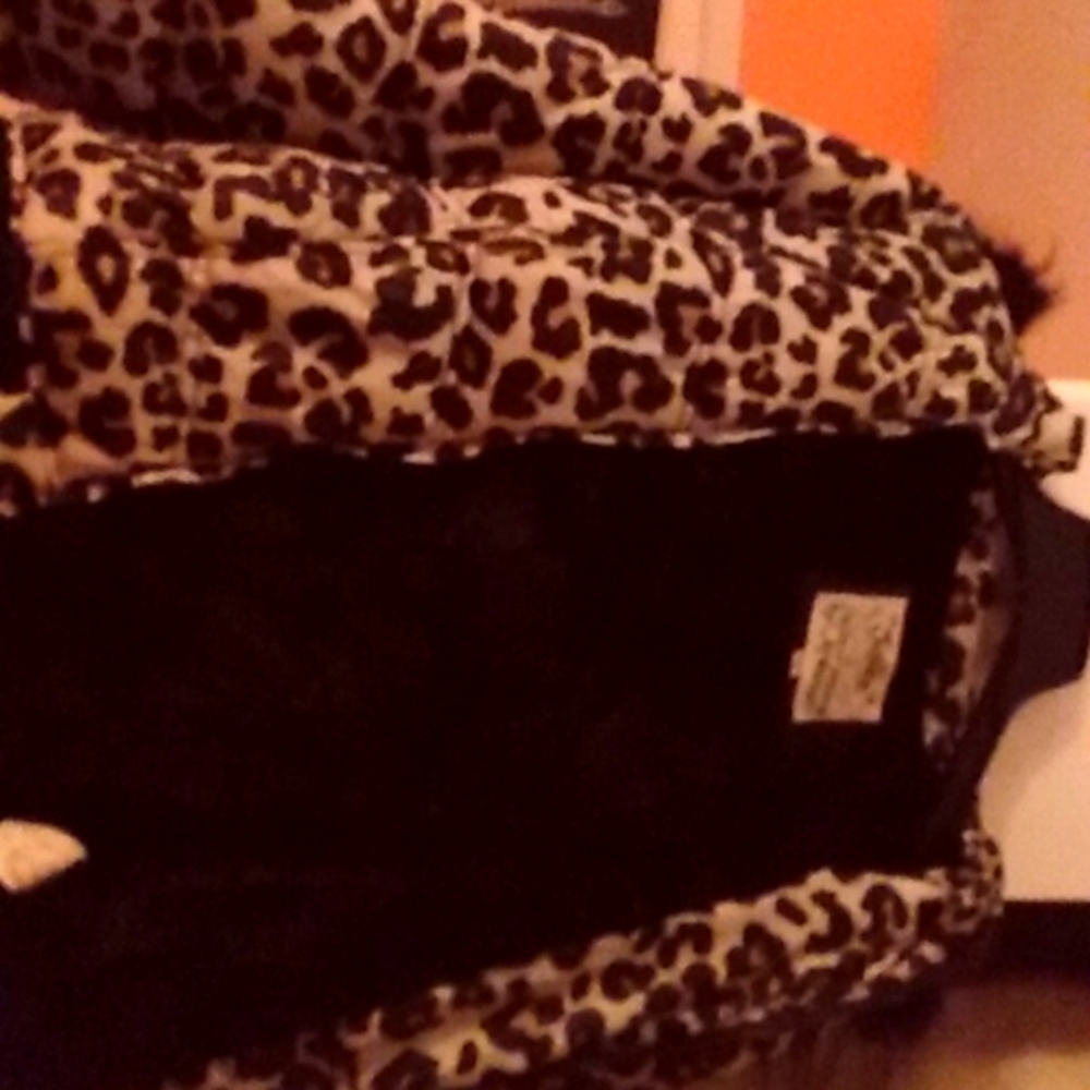 Justice Leopard Print Winter Coat Size 16
